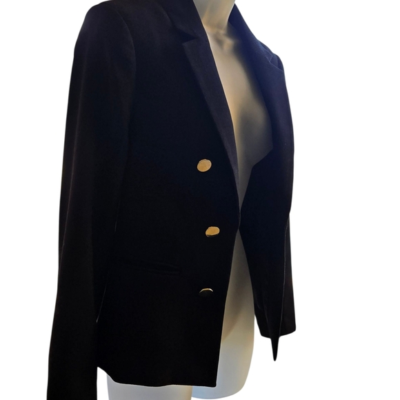 H&M Black Blazer with Gold Buttons - Picture 3 of 8